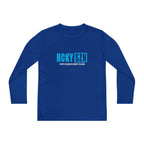 Every Season is HCKY SZN Youth Competitor Long Sleeve Tee (Sky Blue Logo) - Various Colors