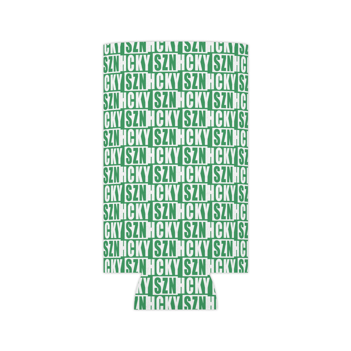 HCKY SZN AOP Slim Can Cooler (Green)