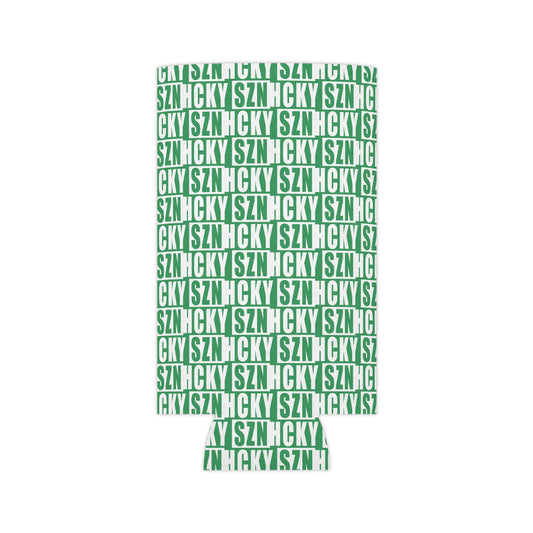 HCKY SZN AOP Slim Can Cooler (Green)