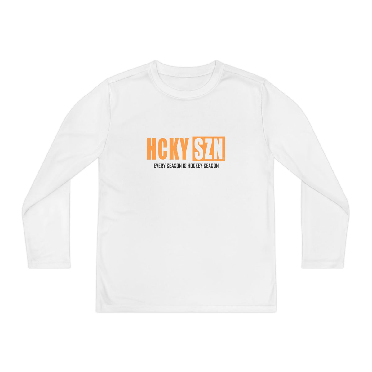 Every Season is HCKY SZN Youth Competitor Long Sleeve Tee (Mango Logo) - Various Colors