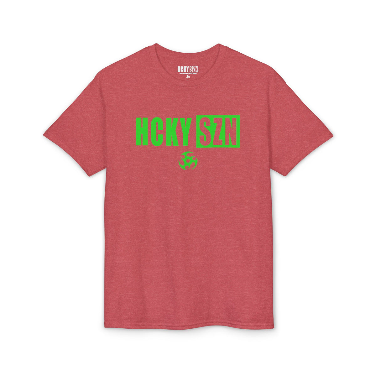 HCKY SZN Simple Star DryBlend Tee Shirt (Lime Logo) - Various Colors