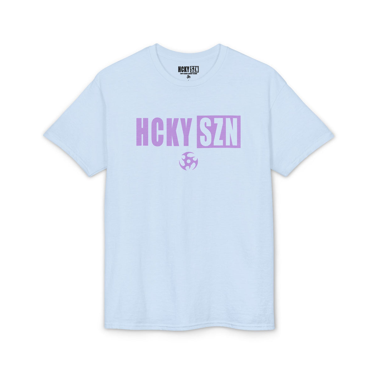 HCKY SZN Simple Star DryBlend Tee Shirt (Lavender Logo) - Various Colors
