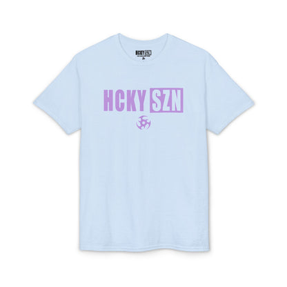 HCKY SZN Simple Star DryBlend Tee Shirt (Lavender Logo) - Various Colors