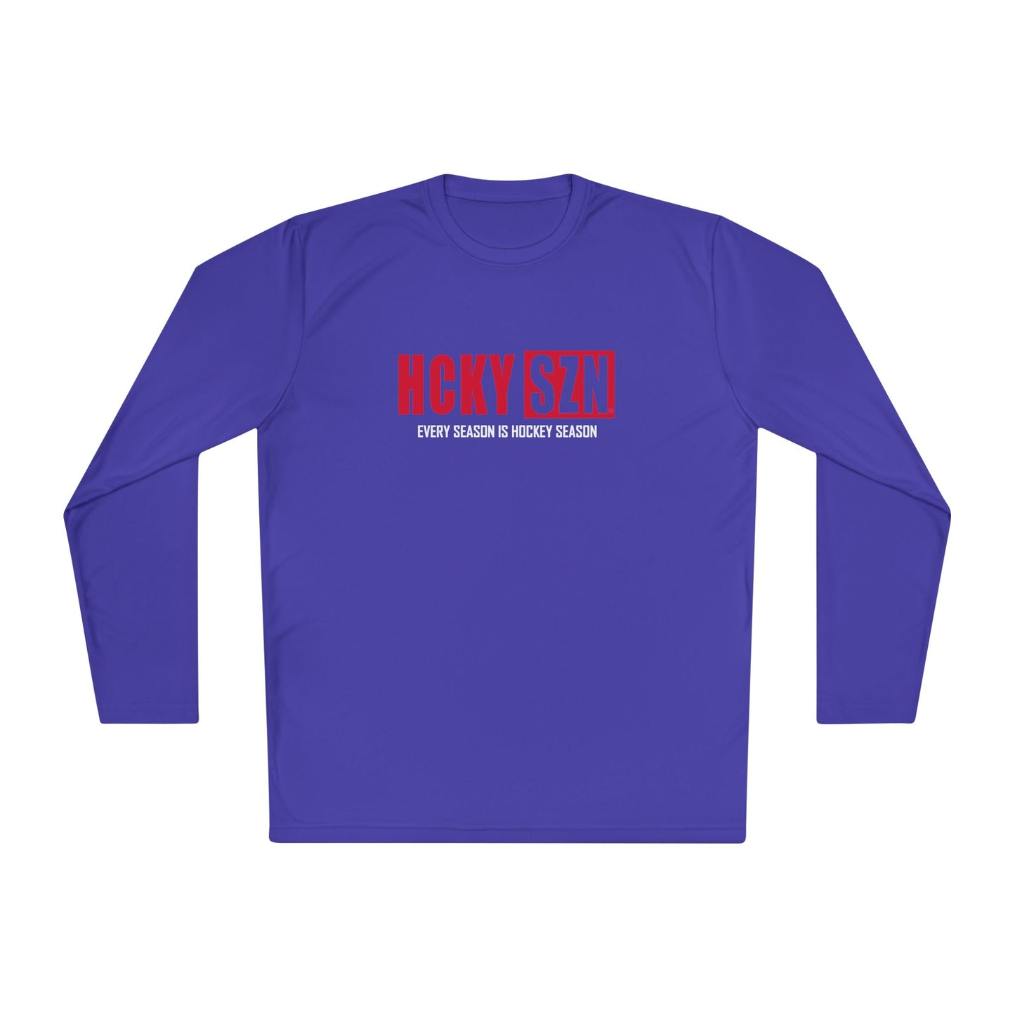 Every Season is HCKYSZN Performance Long Sleeve Tee - Red Logo