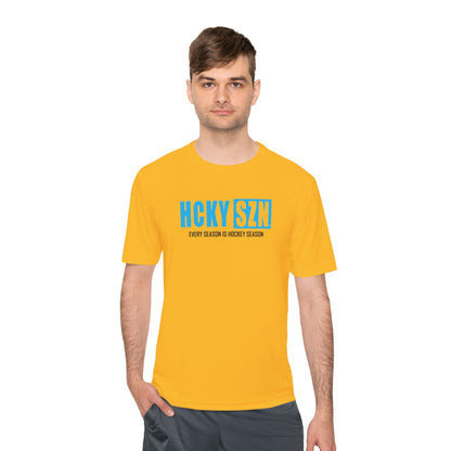 Every Season is HCKYS Performance Tee - Sky Blue Logo