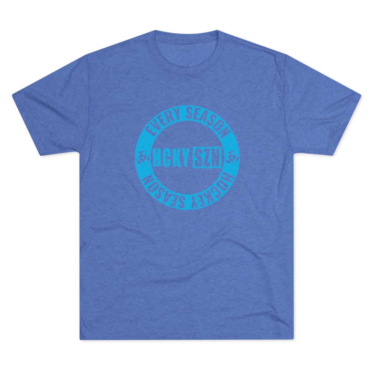 HCKY SZN Circle Logo TriBlend Tee Shirt (Sky Blue) - Various Colors