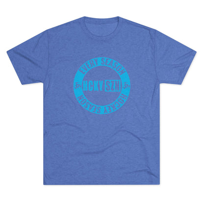 HCKY SZN Circle Logo TriBlend Tee Shirt (Sky Blue) - Various Colors