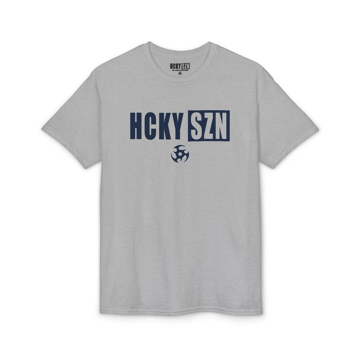 HCKY SZN Simple Star DryBlend Tee Shirt (Navy Logo) - Various Colors