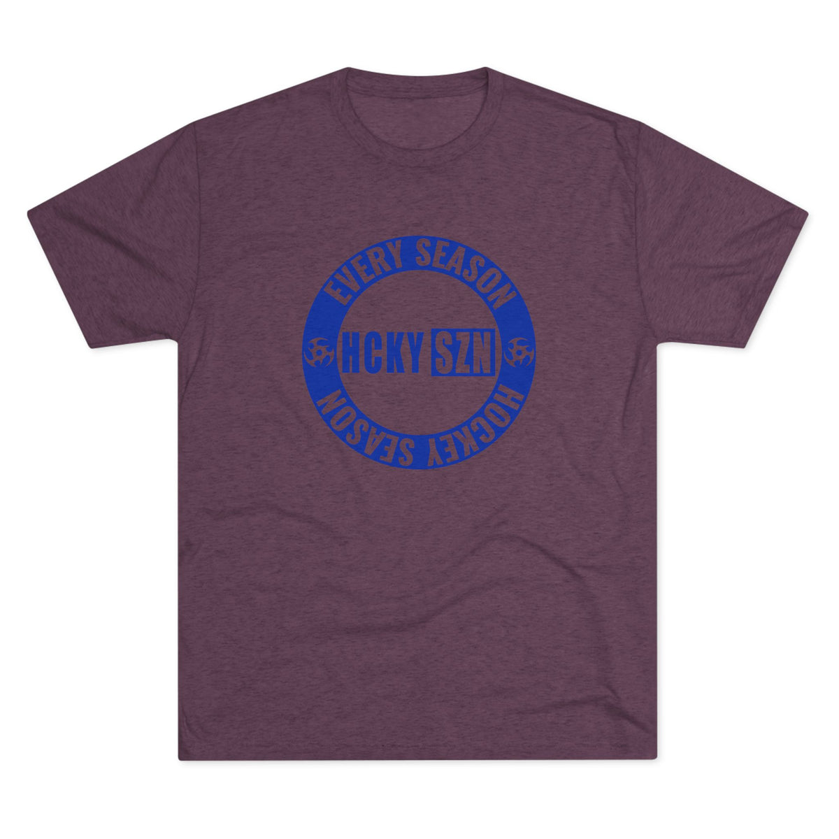 HCKY SZN Circle Logo TriBlend Tee Shirt (Royal Blue) - Various Colors