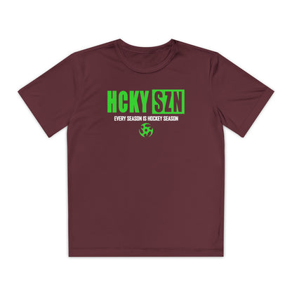 Every Season is HCKY SZN Youth Competitor Tee (Lime Logo) - Various Colors