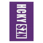 HCKY SZN 11x18 Skate Towel (Purple) Hockey Towel