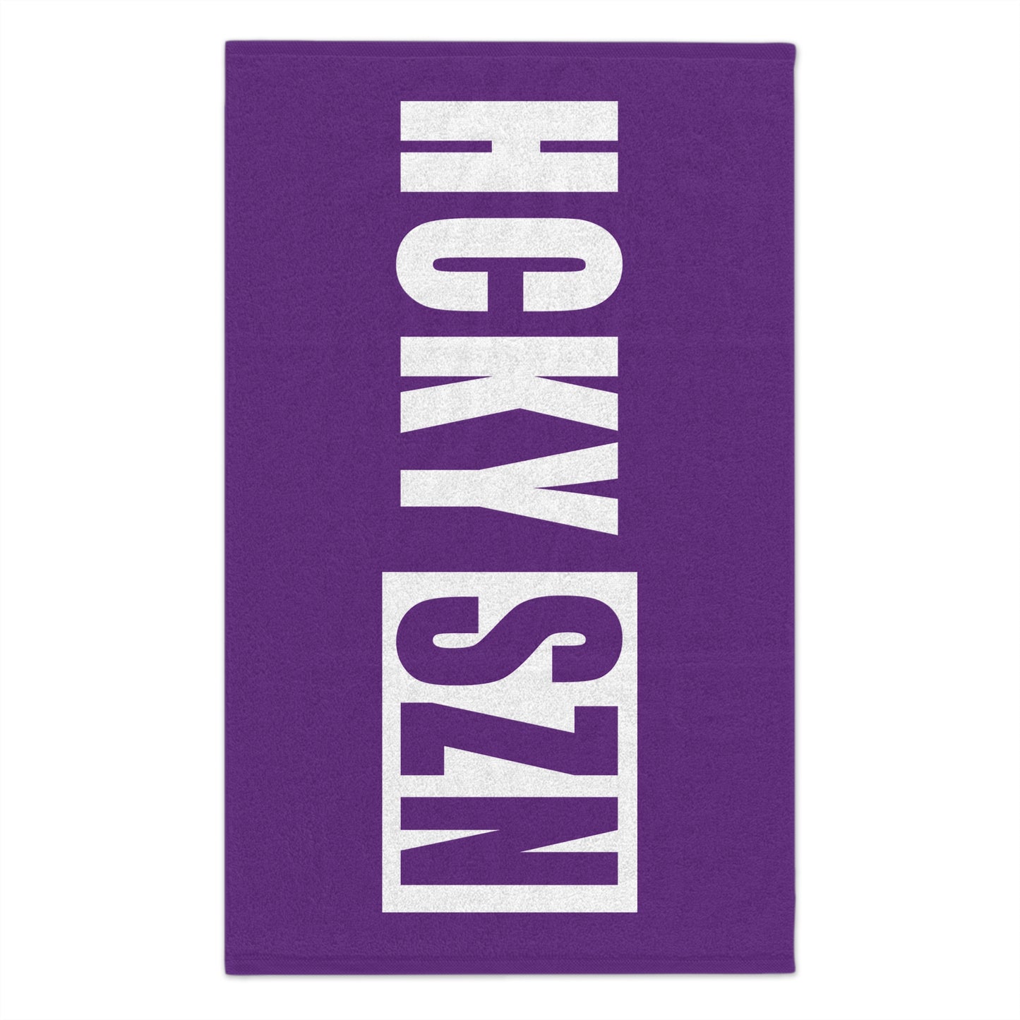 HCKY SZN 11x18 Skate Towel (Purple) Hockey Towel