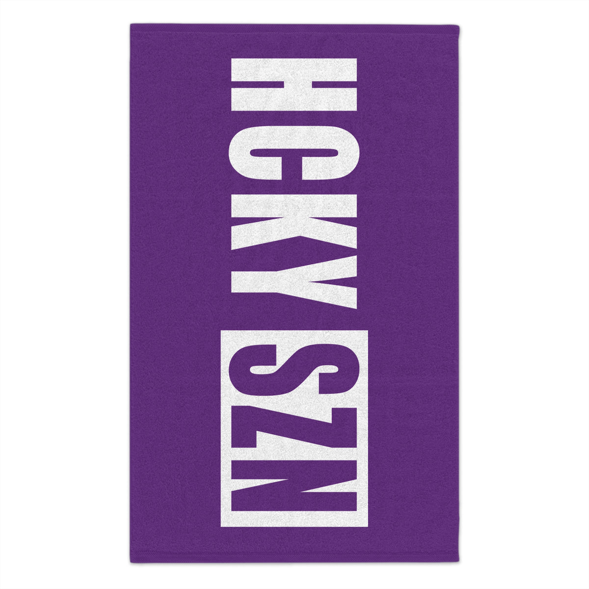 HCKY SZN 11x18 Skate Towel (Purple) Hockey Towel
