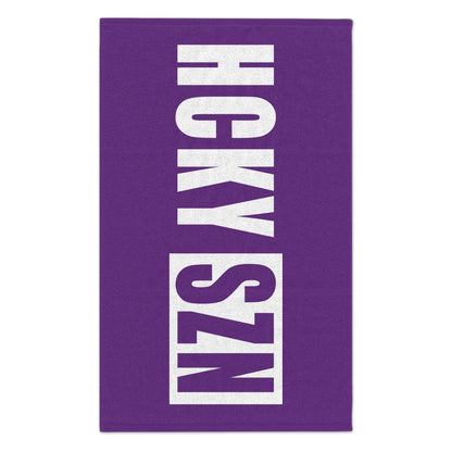 HCKY SZN 11x18 Skate Towel (Purple) Hockey Towel