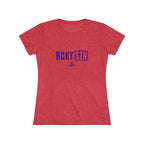 Women’s Hockey Vibe Triblend Tee (Purple Logo)