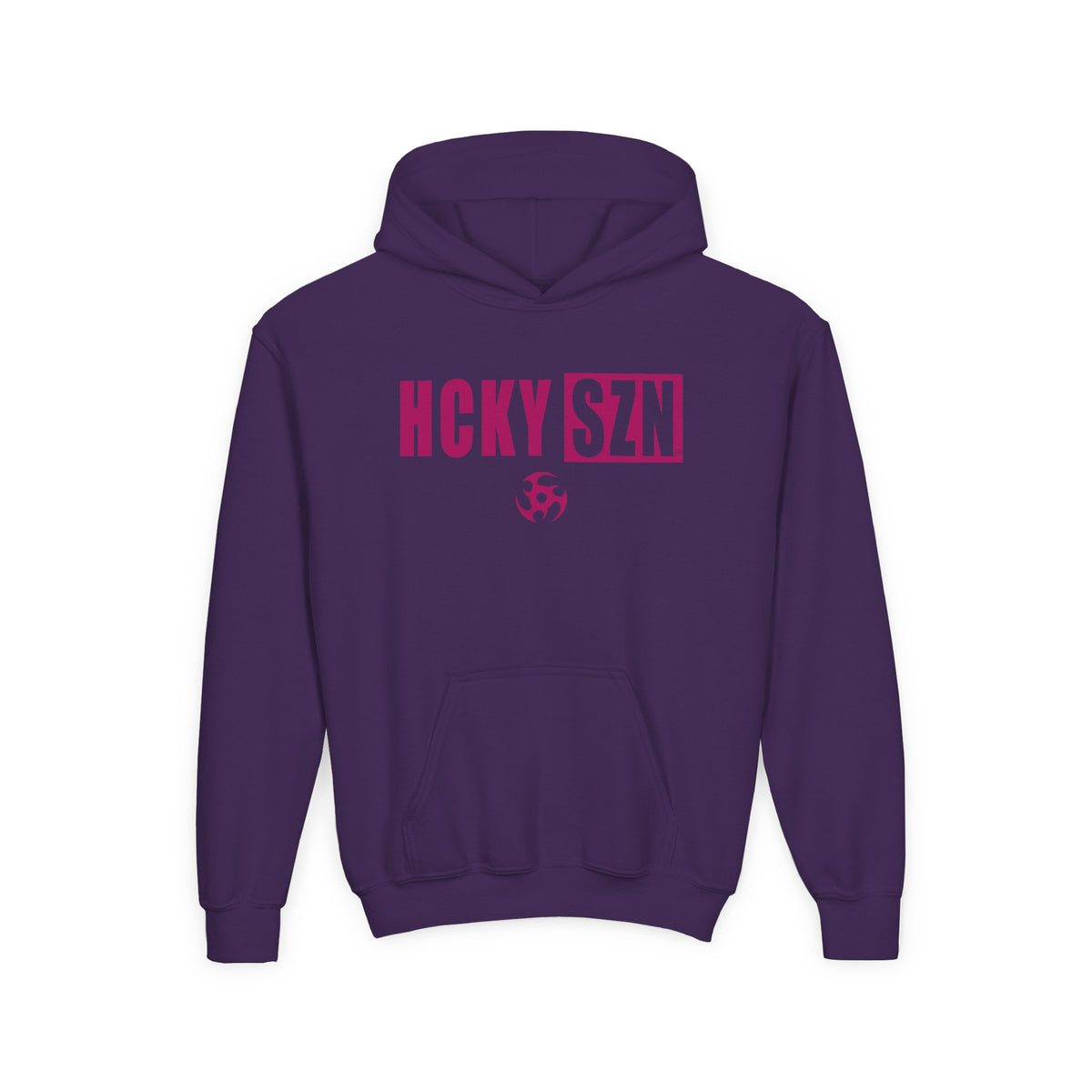 Youth HCKY SZN (Raspberry Logo) Hooded Sweatshirt - Various Colors