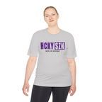 HCKYSZN (Hustle Hit) Adult Performance Tee - Silver/Purple/Black