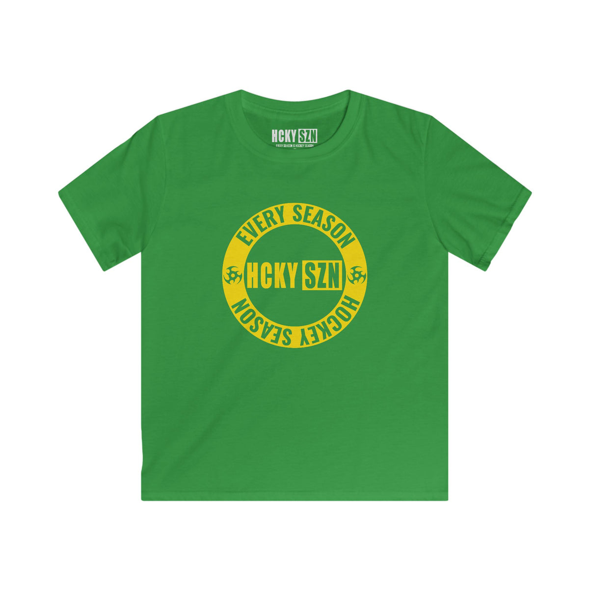 Youth Circle SZN Softstyle Tee (Yellow Logo) - Various Colors
