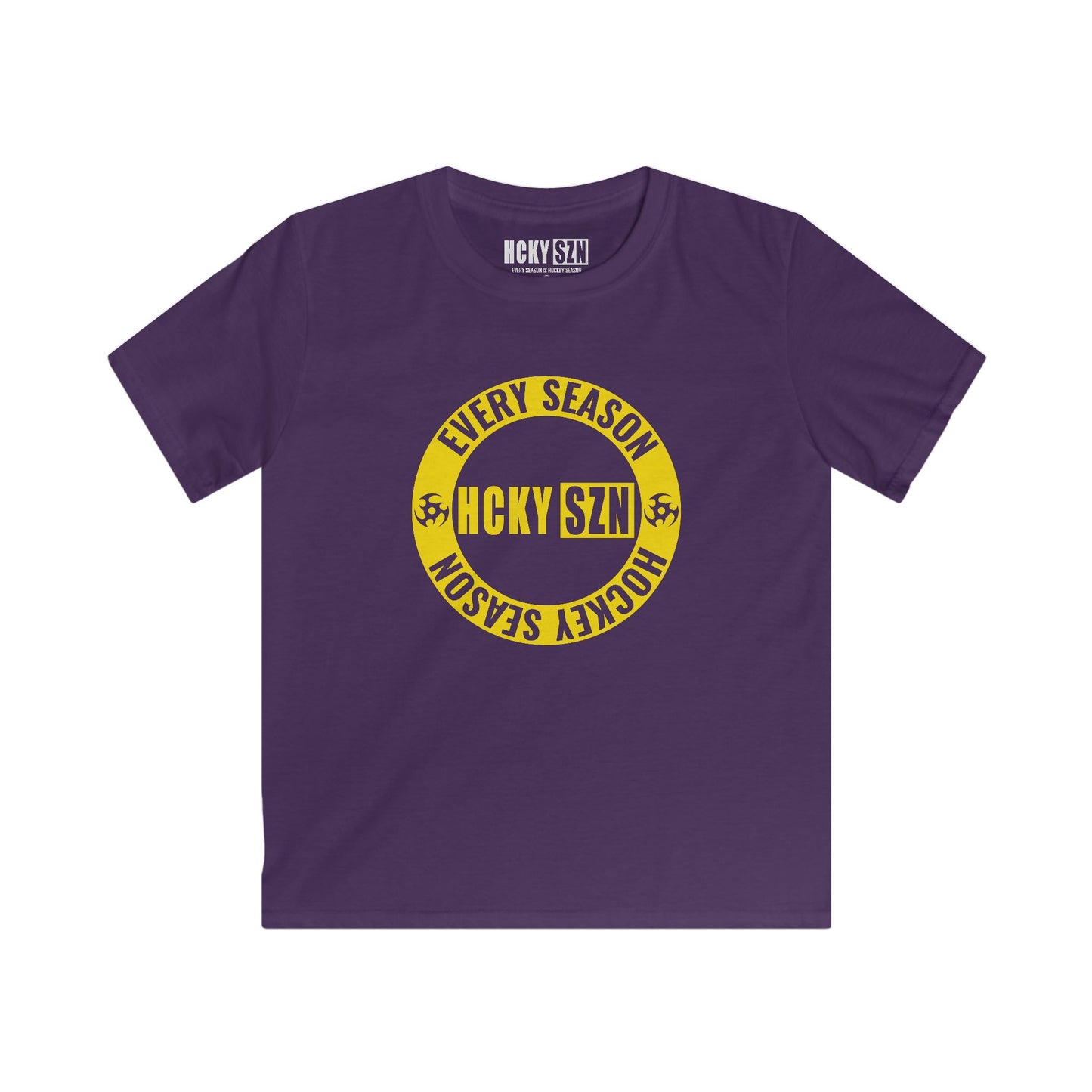 Youth Circle SZN Softstyle Tee (Yellow Logo) - Various Colors