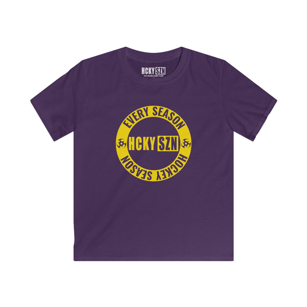 Youth Circle SZN Softstyle Tee (Yellow Logo) - Various Colors