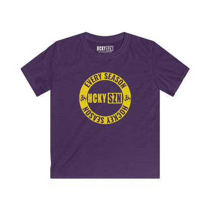 Youth Circle SZN Softstyle Tee (Yellow Logo) - Various Colors