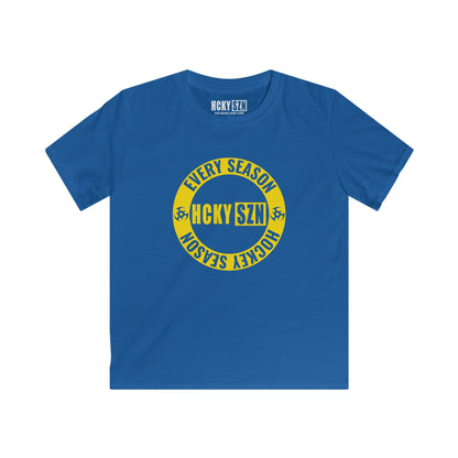 Youth Circle SZN Softstyle Tee (Yellow Logo) - Various Colors