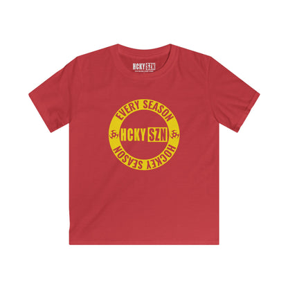 Youth Circle SZN Softstyle Tee (Yellow Logo) - Various Colors
