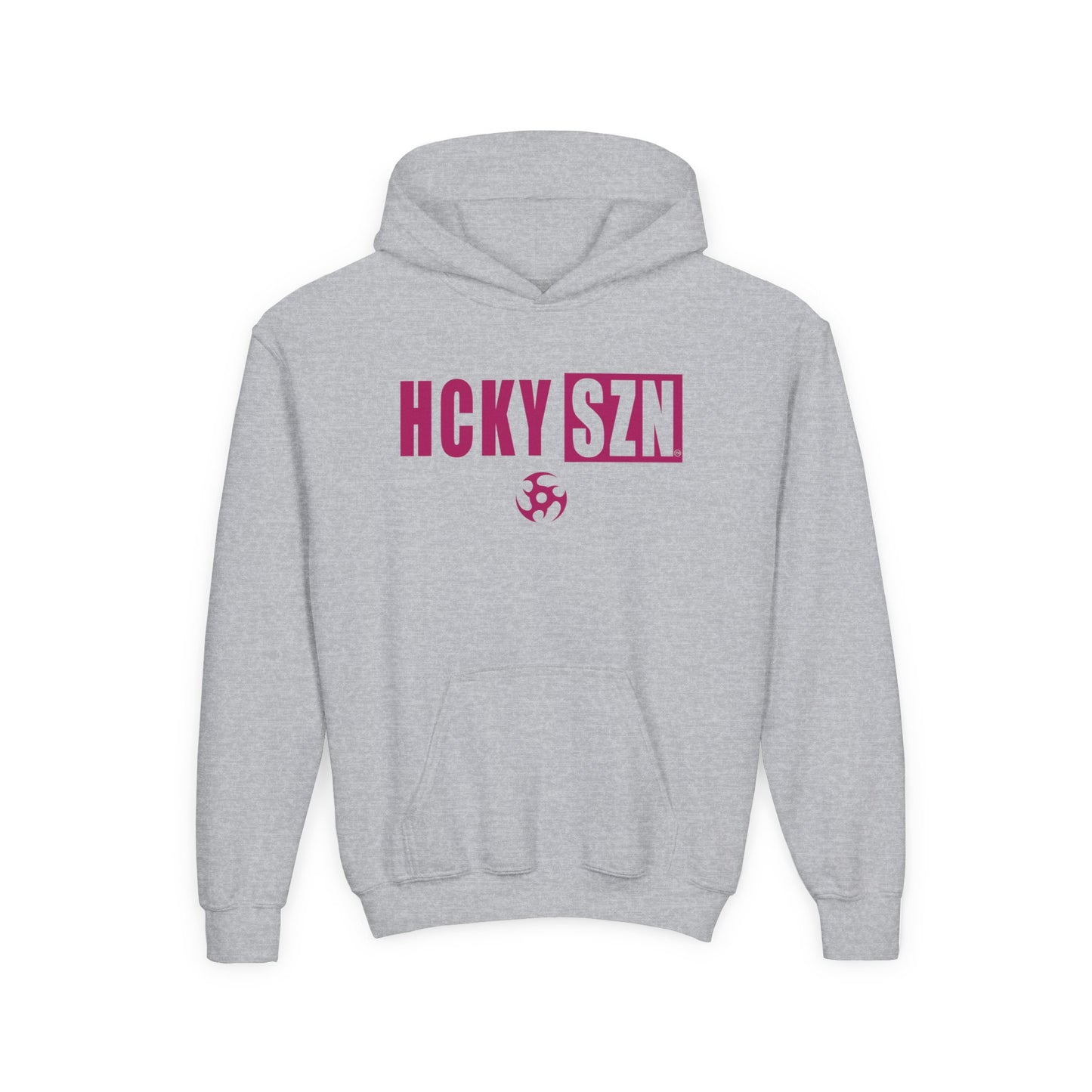 Youth HCKY SZN (Raspberry Logo) Hooded Sweatshirt - Various Colors