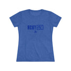Women’s Hockey Vibe Triblend Tee (Royal Blue Logo)