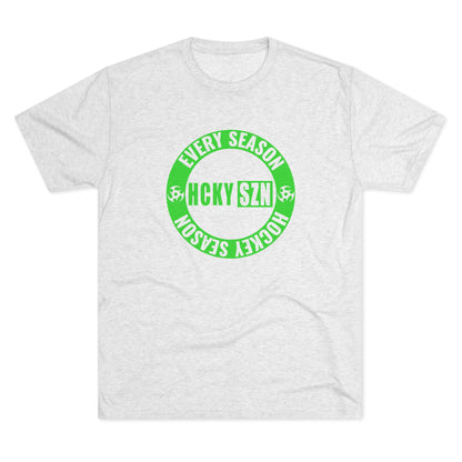 HCKY SZN Circle Logo TriBlend Tee Shirt (Lime) - Various Colors
