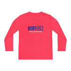 Every Season is HCKY SZN Youth Competitor Long Sleeve Tee (Blue Logo) - Various Colors