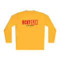 HCKYSZN (All Gas) Long Sleeve Adult Performance Tee - Gold/Cherry Red/Black