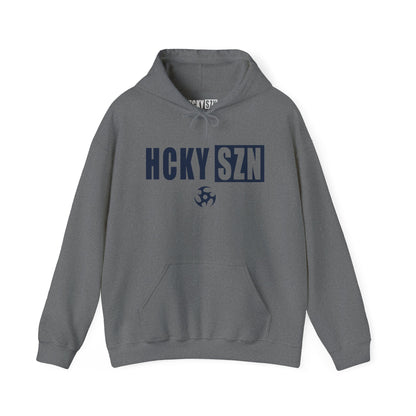 HCKY SZN (Navy Logo) Hooded Sweatshirt - Various Colors