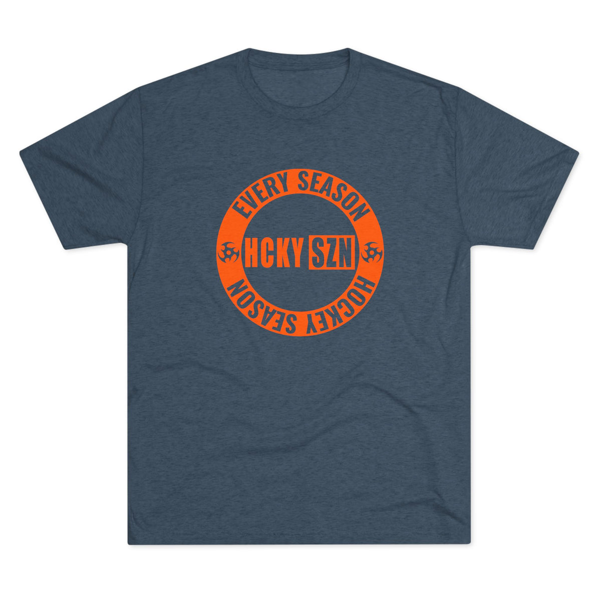 HCKY SZN Circle Logo TriBlend Tee Shirt (Orange) -Various Colors
