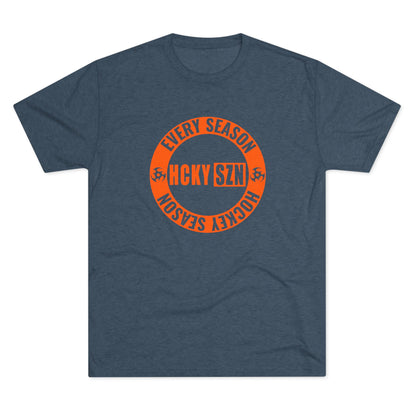 HCKY SZN Circle Logo TriBlend Tee Shirt (Orange) -Various Colors