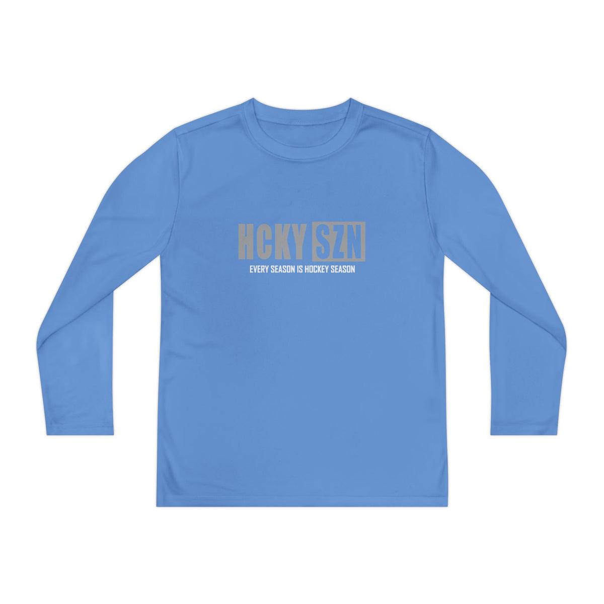 Every Season is HCKY SZN Youth Competitor Long Sleeve Tee (Grey Logo) - Various Colors