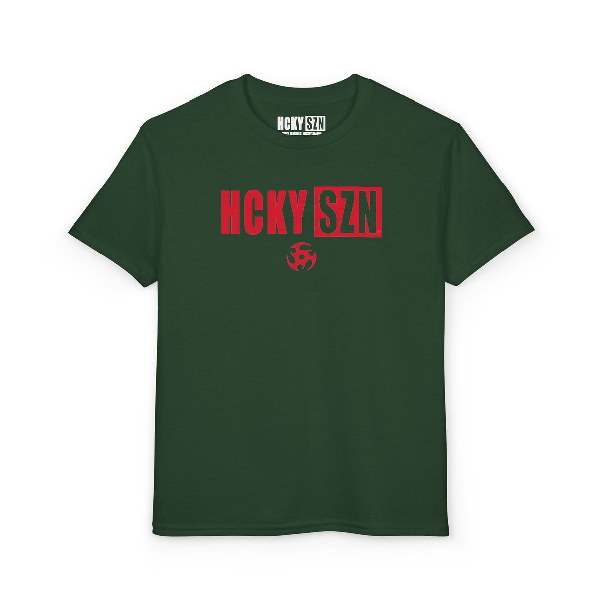 Youth HCKY SZN DryBlend Tee Shirt (Red Logo) - Various Colors