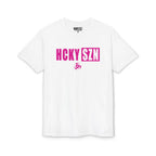 HCKY SZN Simple Star DryBlend Tee Shirt (Pink Logo) - Various Colors
