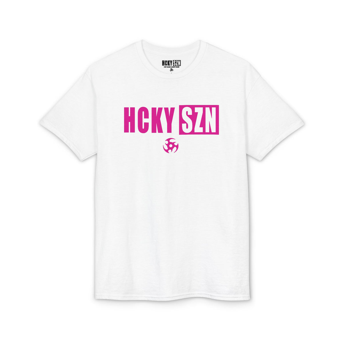 HCKY SZN Simple Star DryBlend Tee Shirt (Pink Logo) - Various Colors
