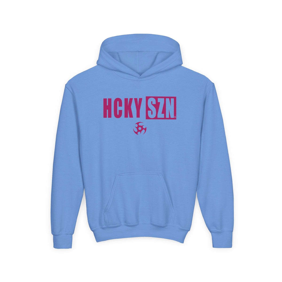 Youth HCKY SZN (Raspberry Logo) Hooded Sweatshirt - Various Colors