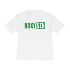 HCKYSZN (Flagship Logo) Adult Performance Tee - White/Kelly Green