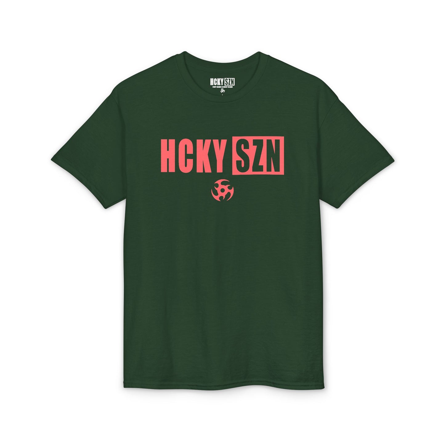 HCKY SZN Simple Star DryBlend Tee Shirt (Peach Logo) - Various Colors