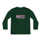 Every Season is HCKY SZN Youth Competitor Long Sleeve Tee (Pink Logo) - Various Colors