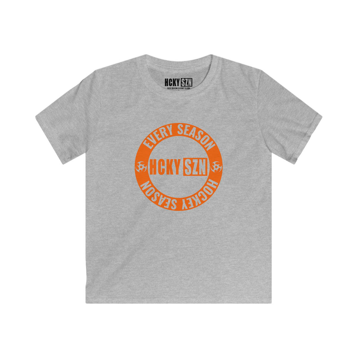 Youth Circle SZN Softstyle Tee (Orange Logo) - Various Colors