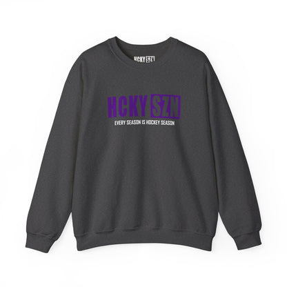 HCKY SZN Crewneck Sweatshirt (Purple Logo) - Various Colors