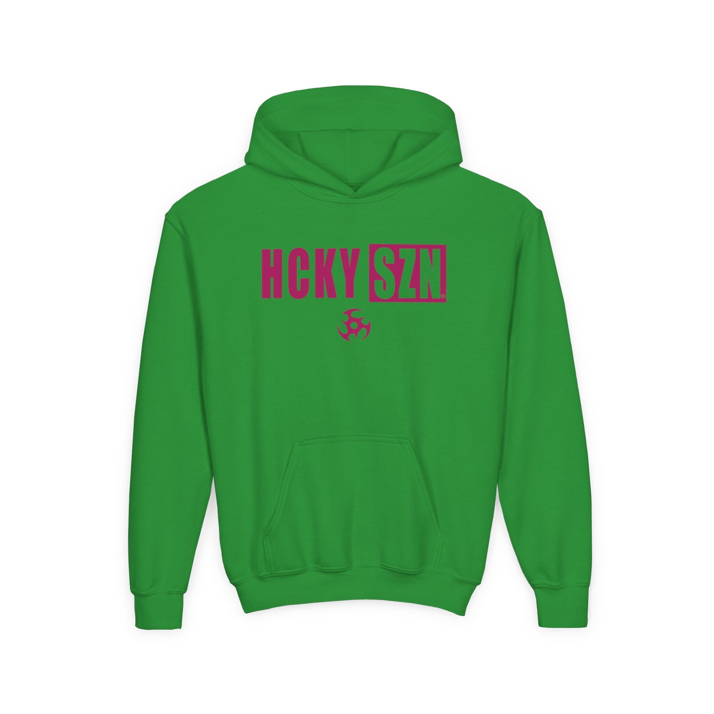 Youth HCKY SZN (Raspberry Logo) Hooded Sweatshirt - Various Colors