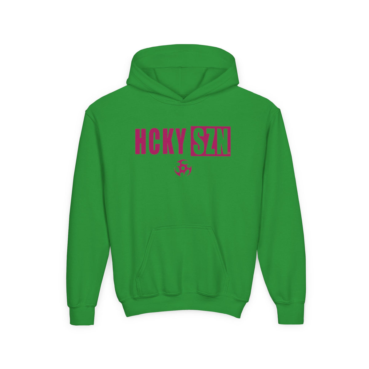 Youth HCKY SZN (Raspberry Logo) Hooded Sweatshirt - Various Colors