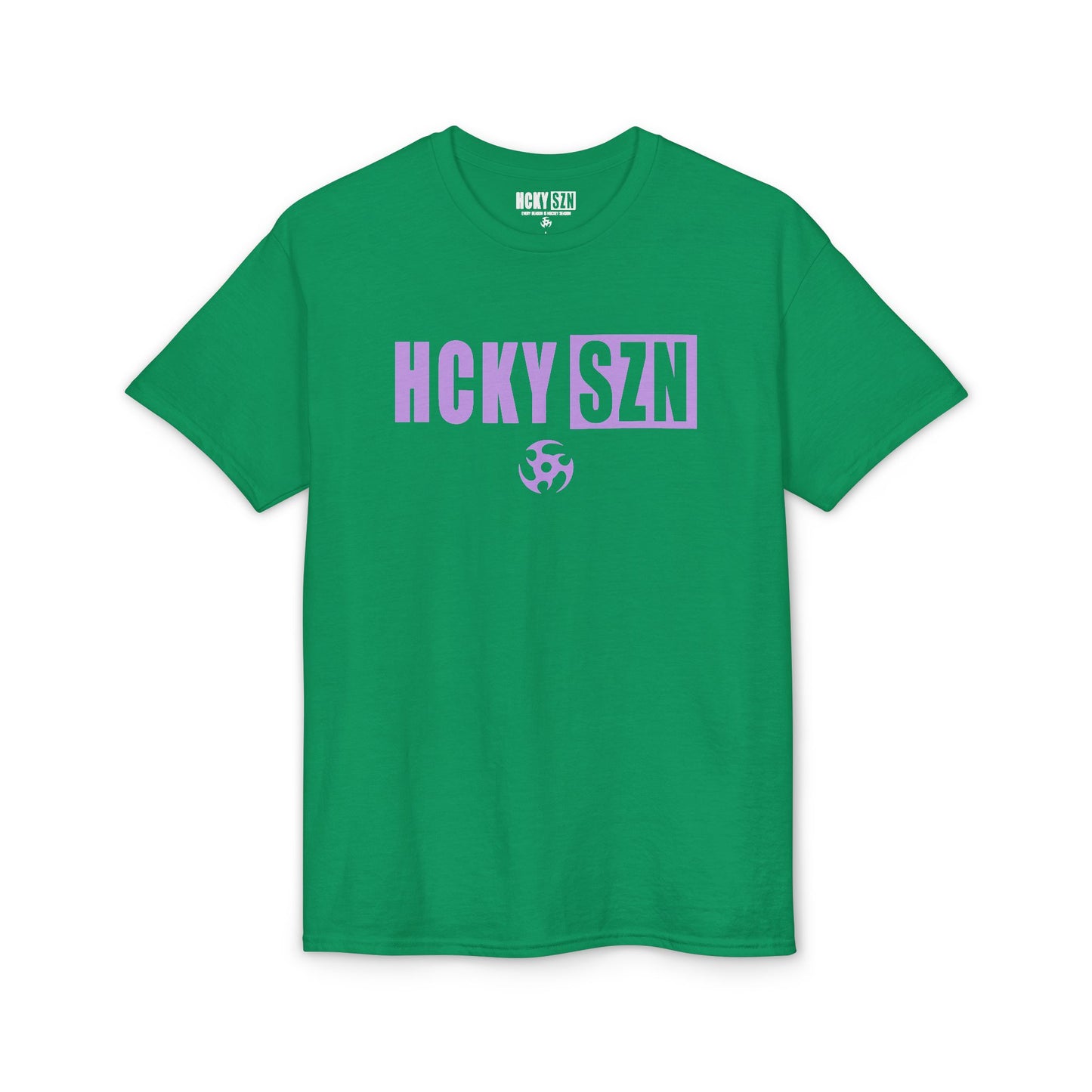 HCKY SZN Simple Star DryBlend Tee Shirt (Lavender Logo) - Various Colors