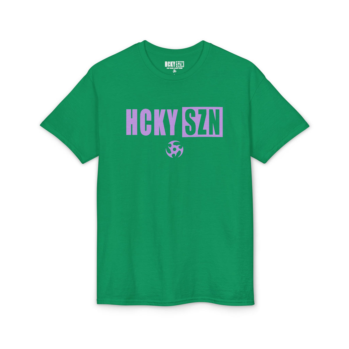 HCKY SZN Simple Star DryBlend Tee Shirt (Lavender Logo) - Various Colors