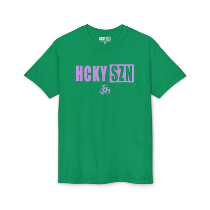 HCKY SZN Simple Star DryBlend Tee Shirt (Lavender Logo) - Various Colors